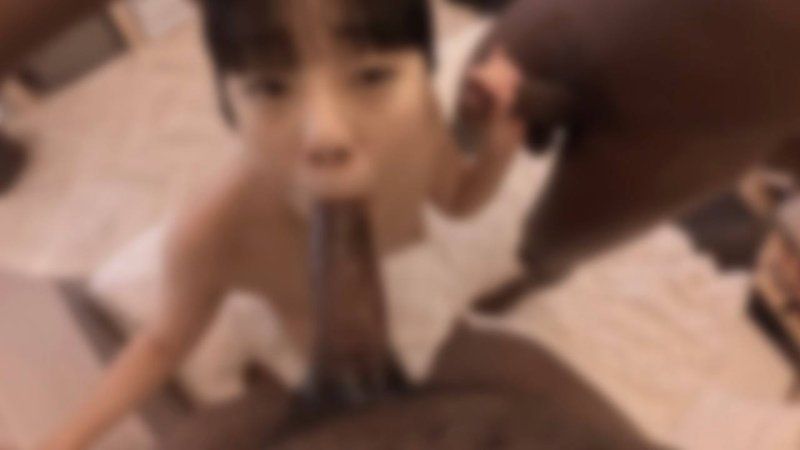 【期间限定公开】黒人デカマラのイラマで唾液がヤバい！！美乳・美尻の美女とデカチン黒人2人で破壊して、生中出し分からせ3Pしてきた！