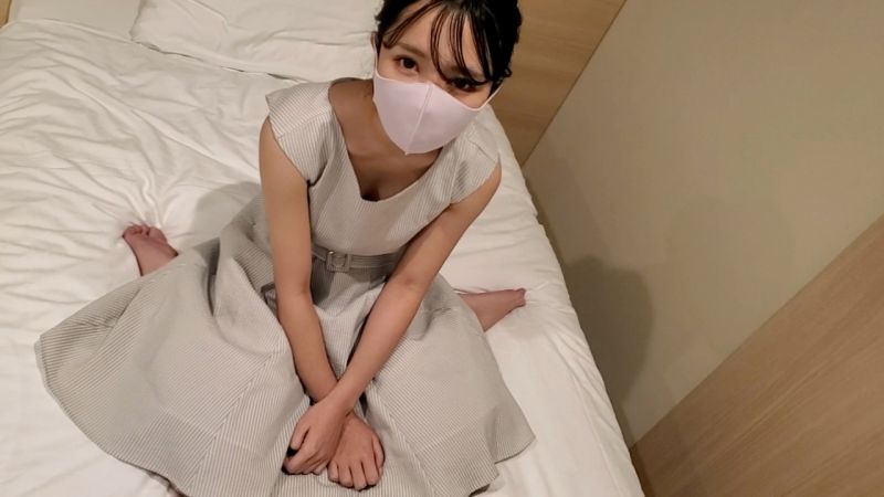 【无修正】清纯派马尾黑髪女大生！可憐般外表有着黑森林…害羞般有感姿让人受不了中出「后编」！！