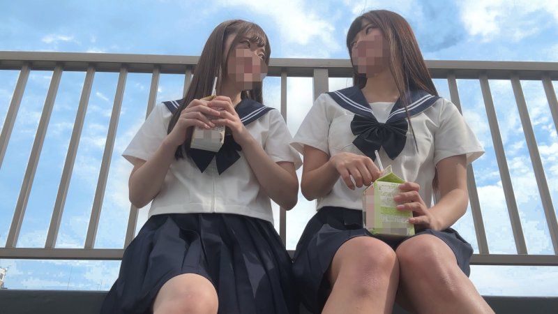 【第一次的影片】2名 萌神☆白嫩美女美衣酱＆黑髮长髮美巨乳雏酱　为了决定性的演出，被哈梅师的鬼杀神屌搞到白眼翻出意识飞扬的初中出小猫酱们【神回。附赠加量3】