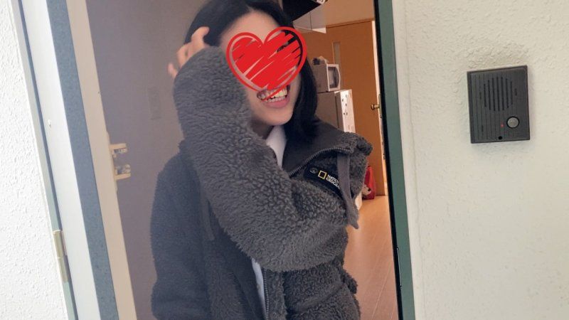 居家访问的自拍再会♡下午休假穿着工作服且不穿内衣待命！在公寓下的单车停放处进行户外口交＆着衣修幹，亲热做爱♡