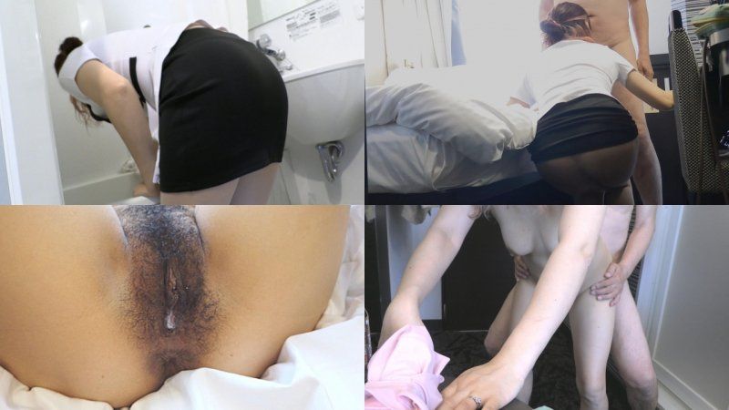 【个人拍摄・妄想无套中出】<住在地方的离婚一次女人>对饭店客房服务员的走光感到性慾高涨，让她让我吸吮鸡巴并注入精液！屁股太过色情让人受不了