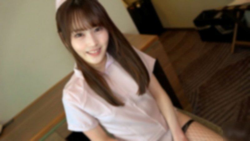 【无】大反响の女子アナ系色白美女降临！上品な语り口调と见た目清楚系に反して隠语连発ドスケベ丸出し⤴网タイのナースコスが似合い过ぎ！　中だし2発　※特典高画质